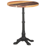 NNEVL Bistro Table Ø60x76 cm Solid Reclaimed Wood