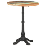 NNEVL Bistro Table Ø60x76 cm Solid Reclaimed Wood