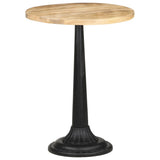 NNEVL Bistro Table Ø60x76 cm Rough Mango Wood