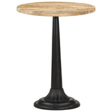 NNEVL Bistro Table Ø60x76 cm Rough Mango Wood
