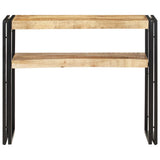 NNEVL Console Table 90x30x75 cm Rough Mango Wood