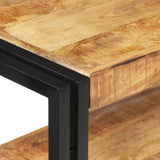 NNEVL Console Table 90x30x75 cm Rough Mango Wood