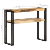 NNEVL Console Table 90x30x75 cm Rough Mango Wood