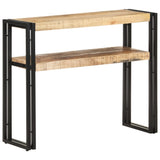 NNEVL Console Table 90x30x75 cm Rough Mango Wood