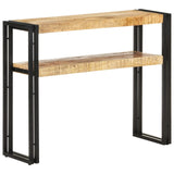 NNEVL Console Table 90x30x75 cm Rough Mango Wood