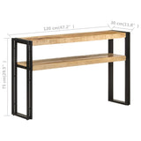 NNEVL Console Table 120x30x75 cm Rough Mango Wood