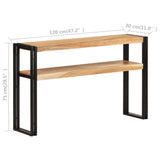 NNEVL Console Table 120x30x75 cm Solid Acacia Wood