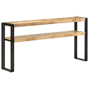 NNEVL Console Table 150x30x75 cm Rough Mango Wood