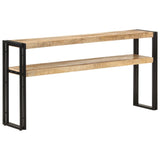 NNEVL Console Table 150x30x75 cm Rough Mango Wood
