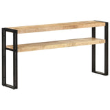 NNEVL Console Table 150x30x75 cm Rough Mango Wood