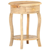 NNEVL Side Table 37x37x61 cm Solid Mango Wood