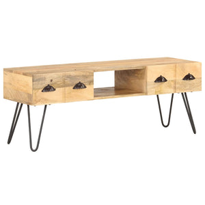 NNEVL TV Cabinet 120x35x45 cm Solid Mango Wood
