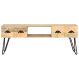 NNEVL TV Cabinet 120x35x45 cm Solid Mango Wood