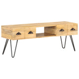 NNEVL TV Cabinet 120x35x45 cm Solid Mango Wood