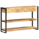NNEVL Sideboard 120x30x75 cm Solid Rough Mango Wood
