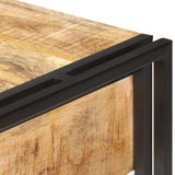NNEVL Sideboard 120x30x75 cm Solid Rough Mango Wood