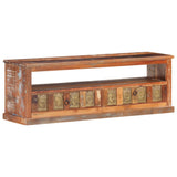 NNEVL TV Cabinet with Buddha Cladding 120x30x40 cm Reclaimed Wood