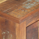 NNEVL Bedside Cabinet with Buddha Cladding 40x30x50 cm Reclaimed Wood