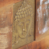 NNEVL Storage Box with Buddha Cladding 90x35x45 cm Reclaimed Wood