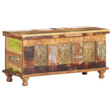 NNEVL Storage Box with Buddha Cladding 90x35x45 cm Reclaimed Wood
