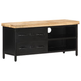 NNEVL TV Cabinet 90x30x41 cm Rough Mango Wood