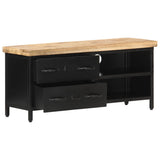 NNEVL TV Cabinet 90x30x41 cm Rough Mango Wood