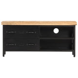 NNEVL TV Cabinet 90x30x41 cm Rough Mango Wood