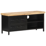 NNEVL TV Cabinet 90x30x41 cm Rough Mango Wood