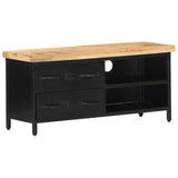 NNEVL TV Cabinet 90x30x41 cm Rough Mango Wood