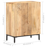 NNEVL Sideboard 60x35x77 cm Solid Mango Wood