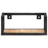 NNEVL Wall Shelves 2 pcs 40 cm Rough Mango Wood