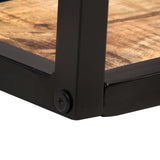 NNEVL Wall Shelves 2 pcs 120 cm Rough Mango Wood