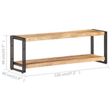 NNEVL TV Cabinet 120x30x40 cm Rough Mango Wood