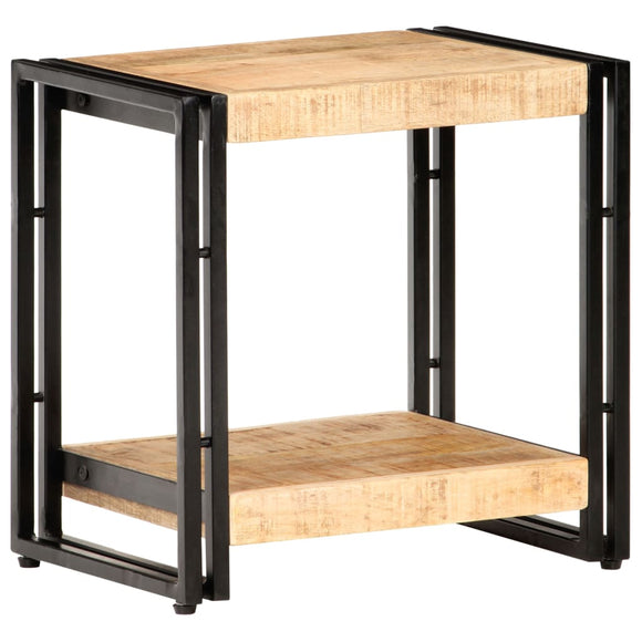 NNEVL Side Table 40x30x40 cm Rough Mango Wood