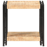 NNEVL Side Table 40x30x40 cm Rough Mango Wood