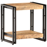 NNEVL Side Table 40x30x40 cm Rough Mango Wood