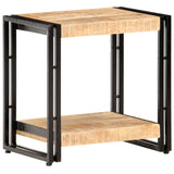 NNEVL Side Table 40x30x40 cm Rough Mango Wood