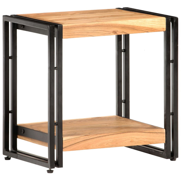 NNEVL Side Table 40x30x40 cm Solid Acacia Wood
