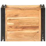 NNEVL Side Table 40x30x40 cm Solid Acacia Wood