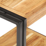 NNEVL Side Table 40x30x40 cm Solid Acacia Wood