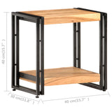 NNEVL Side Table 40x30x40 cm Solid Acacia Wood