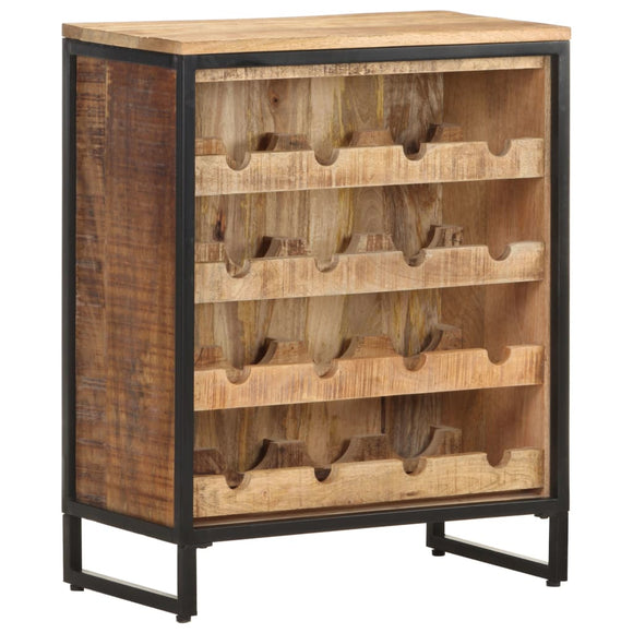 NNEVL Wine Cabinet 62x33x78.5 cm Rough Mango Wood