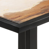 NNEVL Dining Table 120 cm Solid Reclaimed Wood