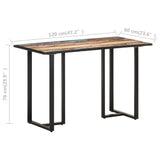 NNEVL Dining Table 120 cm Solid Reclaimed Wood