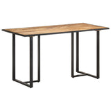 NNEVL Dining Table 140 cm Rough Mango Wood