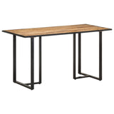 NNEVL Dining Table 140 cm Rough Mango Wood