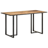 NNEVL Dining Table 140 cm Rough Mango Wood