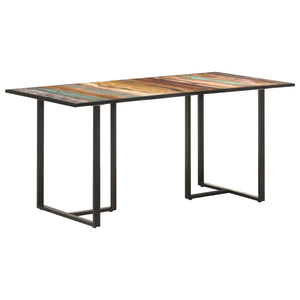 NNEVL Dining Table 160 cm Solid Reclaimed Wood