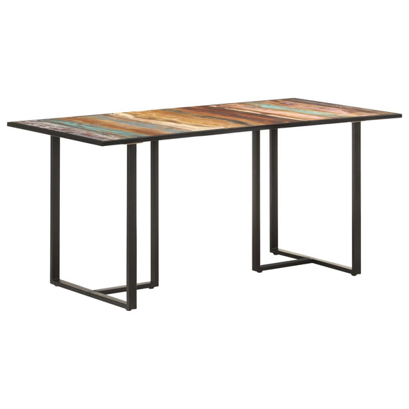 NNEVL Dining Table 160 cm Solid Reclaimed Wood
