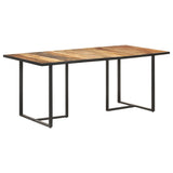 NNEVL Dining Table 180 cm Rough Mango Wood